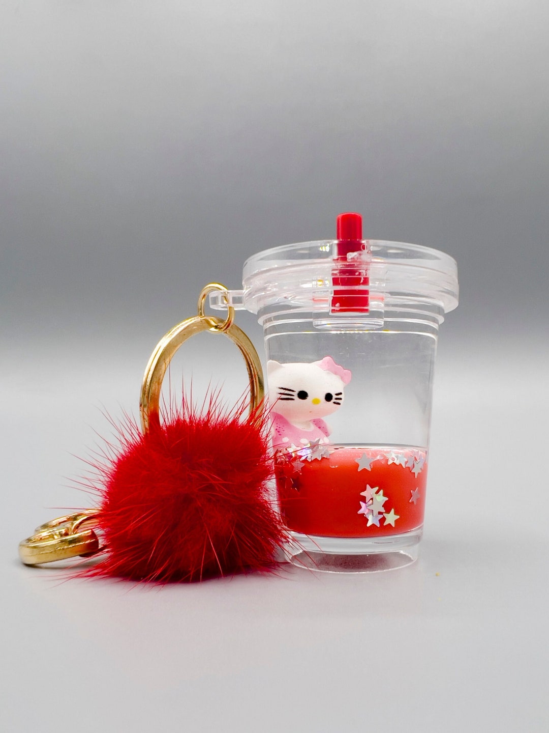 Hello Kitty Boba Baby Keychain Kawaii Boba Baby Keychain for Etsy