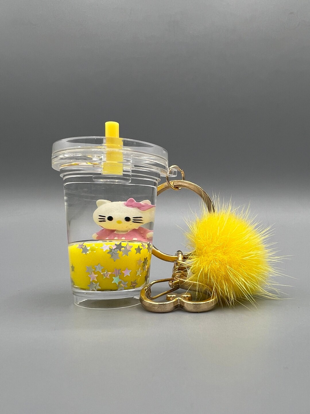 Hello Kitty Boba Baby Keychain Valentines Day Gifts for Her Kawaii Boba