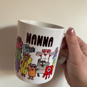 Numberblocks personnalisé pour enfants - Mug en céramique Mug personnalisé Numberblocks en céramique - Mug Numberblocks personnalisé Cadeaux pour enseignants
