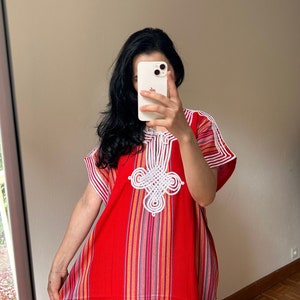 Red gandoura Etsy France