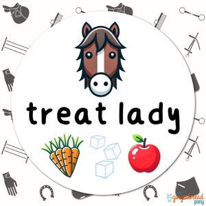 Horse Treat Lady Humorous Horseback Riding EQUESTRIAN Funny Vinyl Horse Sticker | Fun Horse Gift |  | Waterproof | Free Shipping