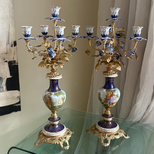 Limoges candle holders