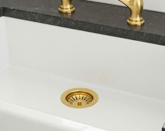 Brass drainboard, brass sink drain, drain cover, and basket strainer