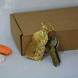 set of 2 engraved brass key rings, personalized copper key ring, personalized gift