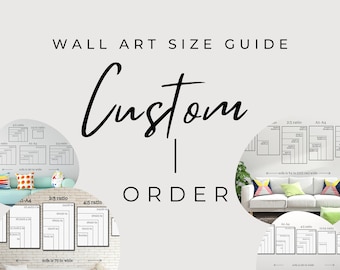 Custom Wall Art Size Guide: Personalized Poster Size Chart (JPG)