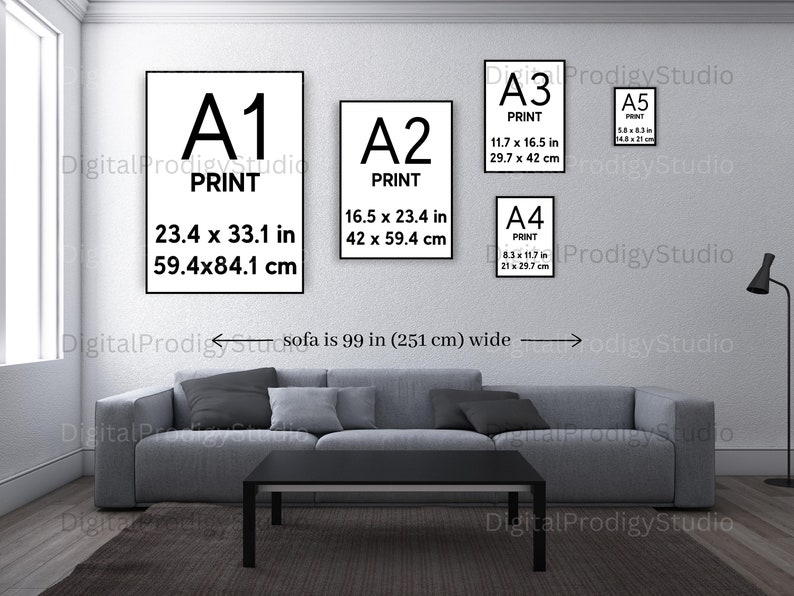 A1 A2 A3 A4 and A5 Paper Sizes A Guide to A1 A2 A3 - Etsy New Zealand