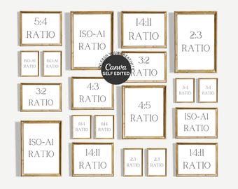 HAUS AND HUES Set Di 3 Cornici In Legno Di Noce 28x35 Cm - Rustiche Per Parete, Plexiglass Incluso