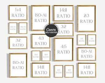 HAUS AND HUES Set Di 3 Cornici In Legno Di Noce 28x35 Cm - Rustiche Per Parete, Plexiglass Incluso
