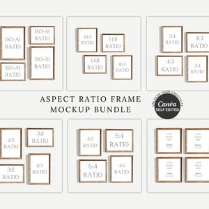 Canva Wall art Mockup Bundle Canva Frame Mockup Canva Frame Template Bundle Wallart Mockup for Canva Drag and Drop Frame Mockup Templates