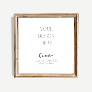 Square Frames Bundle | Home Interior Decor | Blank Wall Art Mockup | Square Frame Mockup / Simple Minimalist Framed Art Display