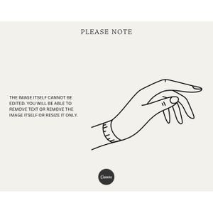 Bracelet Size Guide Template Editable | Custom Canva Bracelet Size ...
