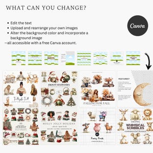 Canva Clipart Mockup Templates: Etsy Listing Images (Digital Download) image 3
