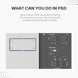 Editable wall art size guide template showcasing how different sizes appear in a modern room setting. Suitable for Canva and Photoshop, this ready-to-use image helps visualize wall art dimensions