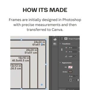 Vertical Wall Art Size Guide: Editable Canva Template (PDF) - Etsy