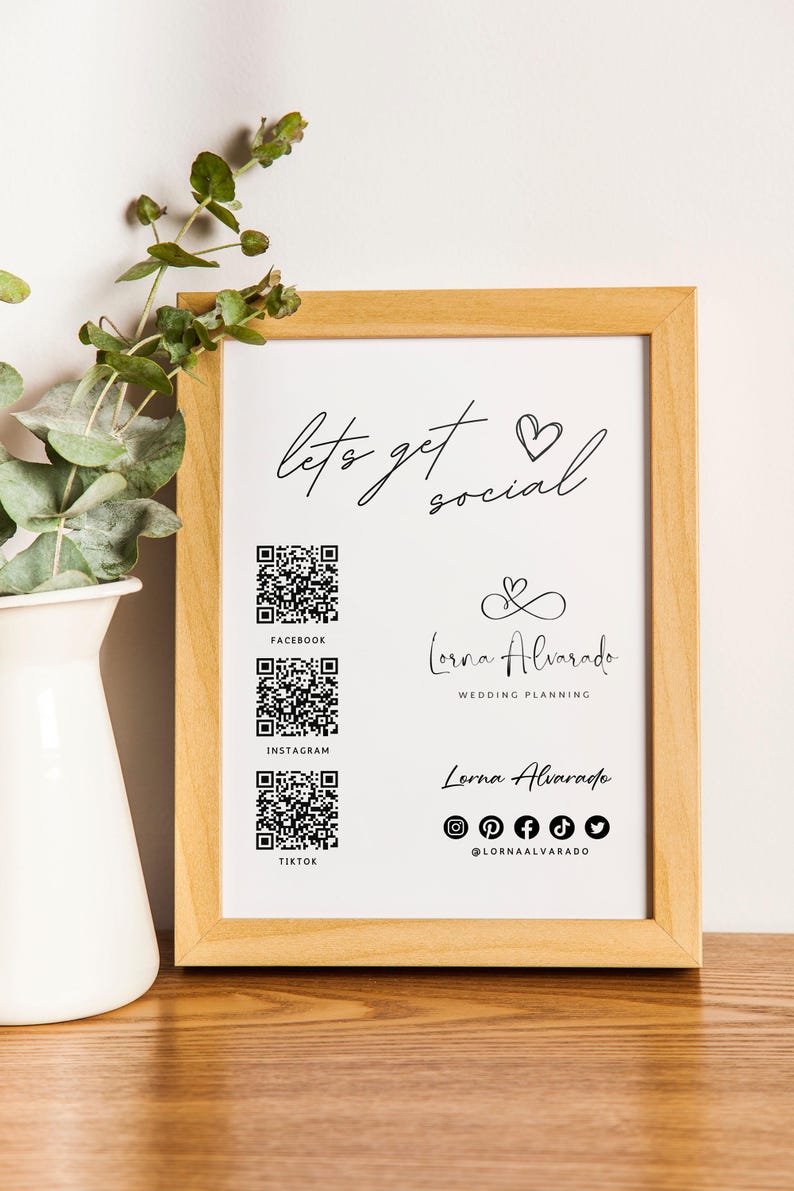 Custom Made to Order QR Code Sign Design, Scan to Pay, Social Media