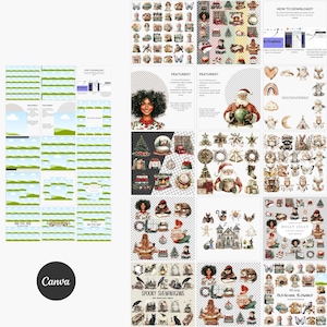 Canva Clipart Mockup Templates: Etsy Listing Images (Digital Download) image 6