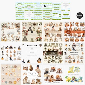 Canva Clipart Mockup Templates: Etsy Listing Images (Digital Download) image 5