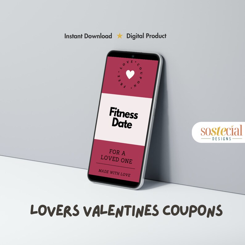 Valentines Lovers Coupons Printable, Romantic Coupons Gift for Him Gift for Her Instant Download