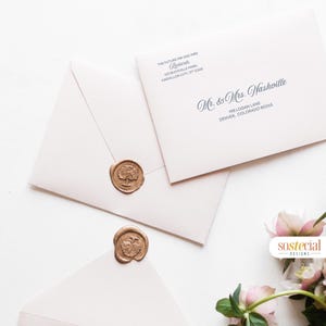 DIY Elegant Envelope Label Template, Address label, Wedding Address Label, Return Address Future Couple, Envelope Address Label Template