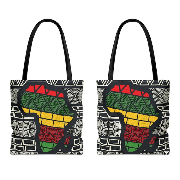 Colorful African Print Fashion Totebag Gift for African American Tote Bag for Work, Gift for Black Girl Gift for Him, IT Girl Aesthetic Tote