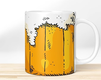 Mein Bier vor 4 » Motivtasse. Bedruckte Kaffeetasse | Kaffeebecher mit witzigem Bier-Design bedruckt – Lustige Tasse, schönes Geschenk!