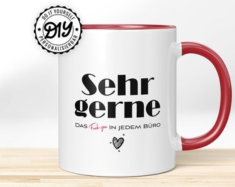 Tasse personalisiert | Kaffeetasse mit Spruch | personalisiertes Geschenk | Geschenkidee Büro | Lustiger Spruch Kaffeetasse | Keramiktasse