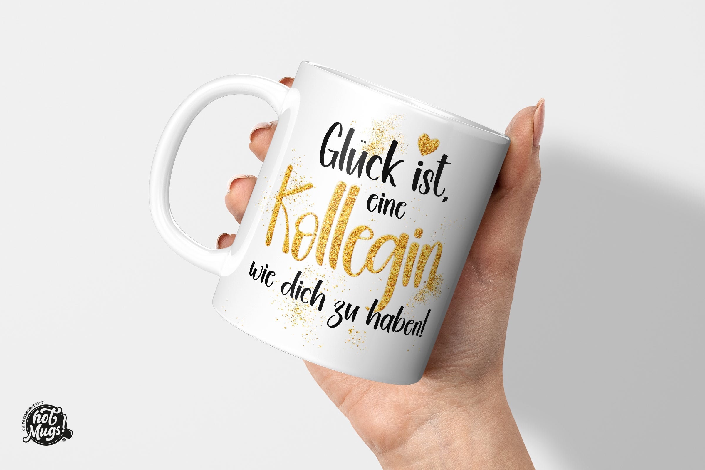Geschenk Für Kollegin Zum Geburtstag Tasse mit Spruch Glück ist, eine Kollegin wie dich zu haben Geschenk