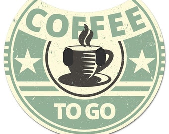 Coffee to go - Vintage » Design-Tassentablett | Original Coffeedropper passend für Senseo® Kaffee-Padmaschinen des Typs "Original" & "Viva".