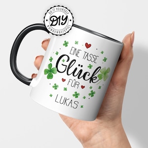 Kaffeetasse mit Namen Becher mit Spruch Kaffeetasse Keramik personalisiert Geburtstags Geschenk Beste Freundin Abschiedsgeschenk Bild 2