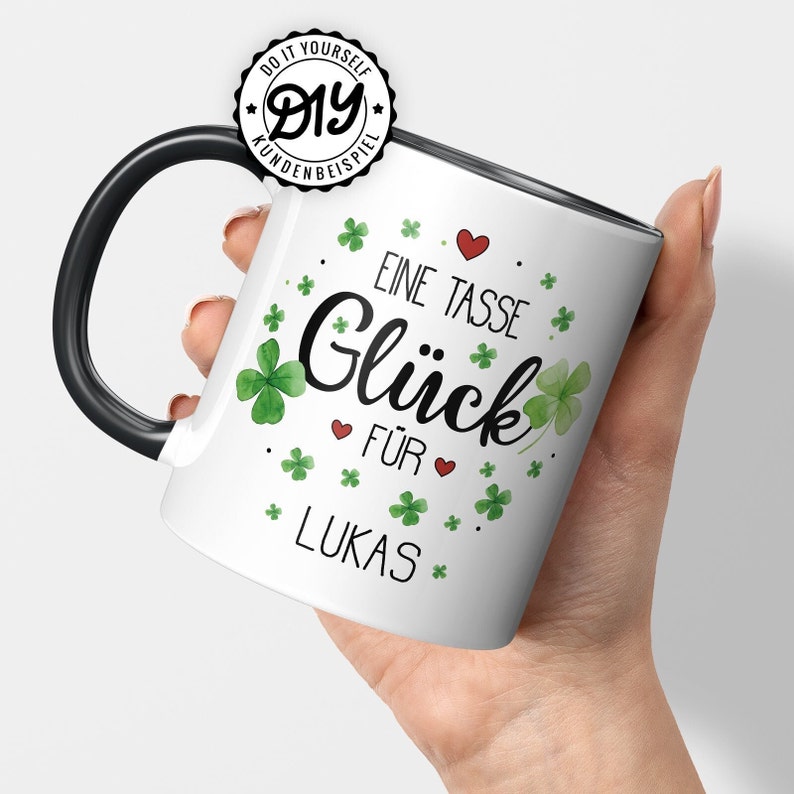 Kaffeetasse mit Namen Becher mit Spruch Kaffeetasse Keramik personalisiert Geburtstags Geschenk Beste Freundin Abschiedsgeschenk Bild 2