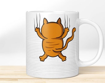 Crazy-Coffee-Cat » Motivtasse. Bedruckte Kaffeetasse | Kaffeebecher mit witzigem Katzen-Design – Lustige Tasse, schönes Katzen Geschenk!