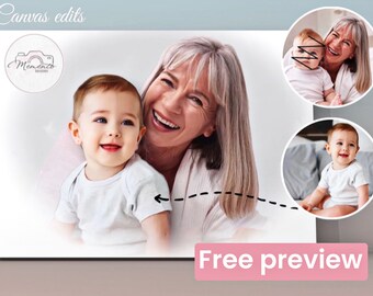 Photo edit merge | combine photos | add deceased to photo | photo edit print | personalised photo edit | add person to photo | Mother’s Day