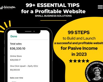 99 Tips to Create a Profitable Website: A Guide to Boost Your Site's Earnings - Etsy Digital Downloads Small Business Ideas
