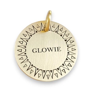 Sunny Dog ID Tag: Personalized Engraved Pet Name Tag