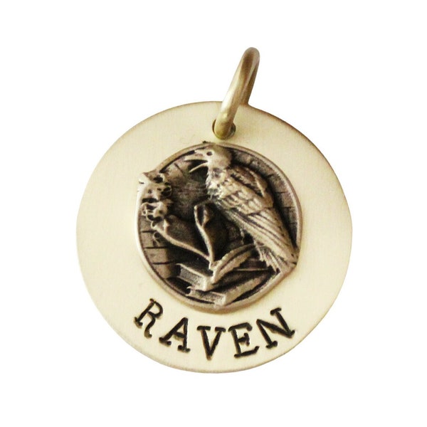 Personalized Raven Dog Tag ID