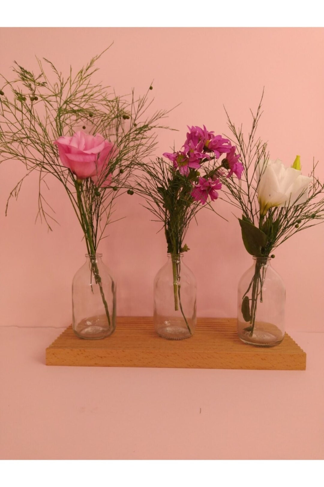 3 Pcs 100ml Transparent Mini Glass Vase Etsy