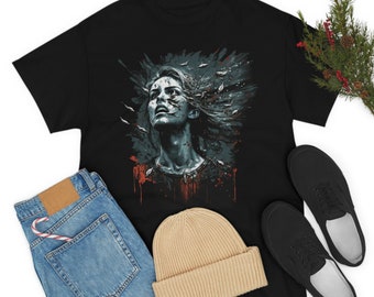 Sin City Siren Distressed Women's T-Shirt, Sin City, Unique Design, Gift for him/her, Graphic t-shirt, Unisex Shirt