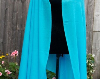 Ladies Wool Large Warm Turquoise Cashmere Scarf Shawl Travel Wrap Handmade Soft Pashmina Scarf