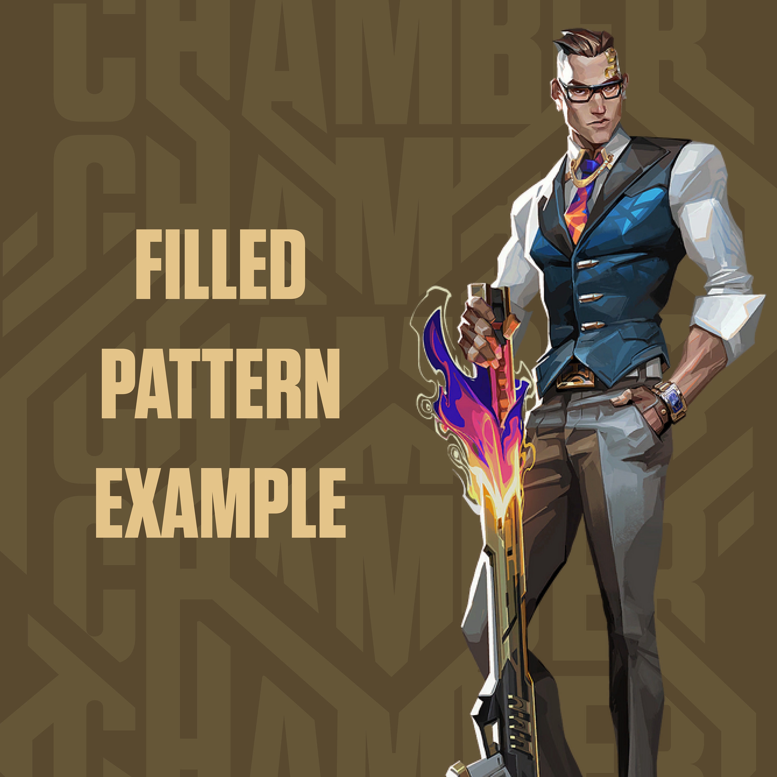 Valorant Chamber Agent Pattern Design SVG EPS PDF Png Riot Games ...