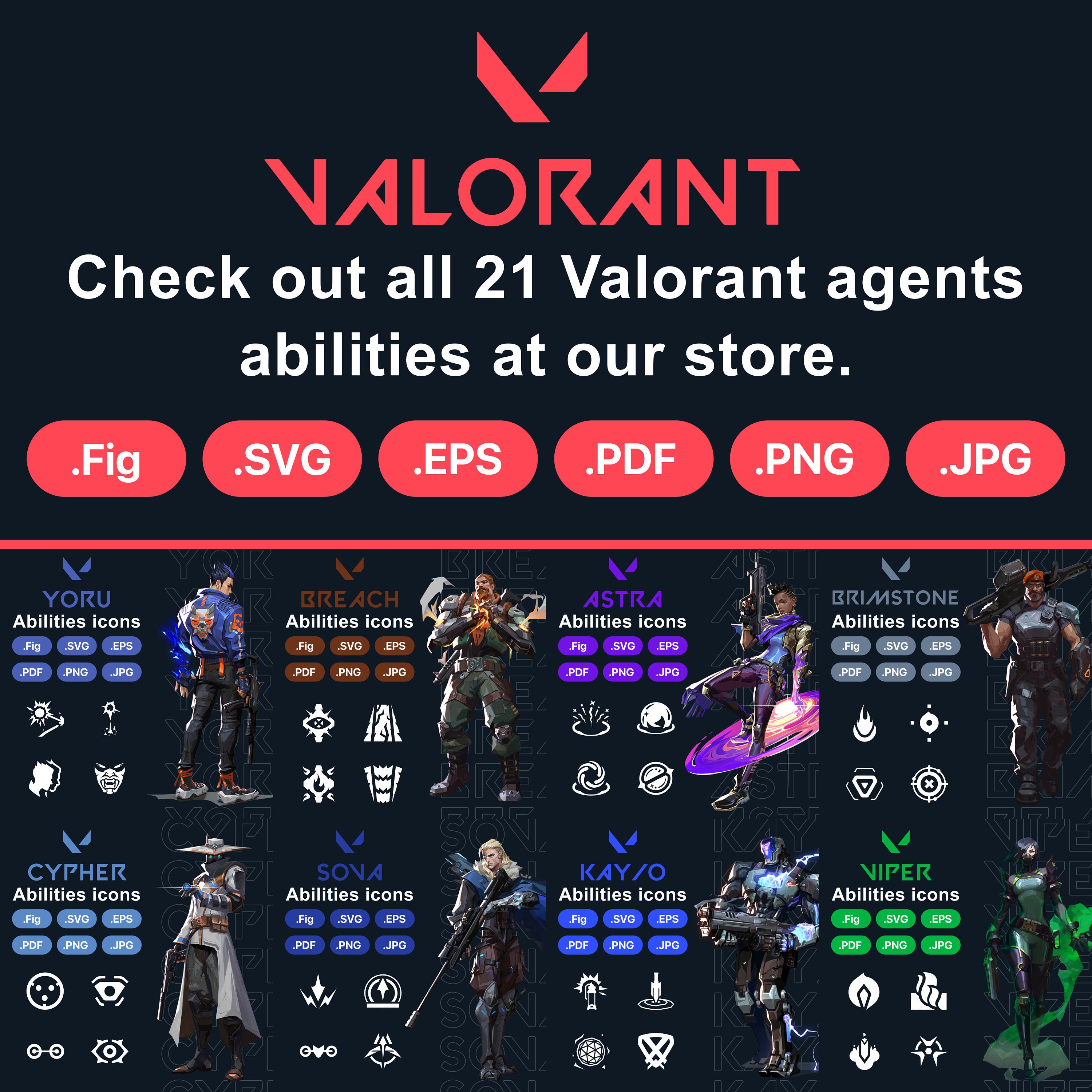 Valorant Killjoy Agent Abilities Icons SVG PNG EPS Pdf Figma Vector