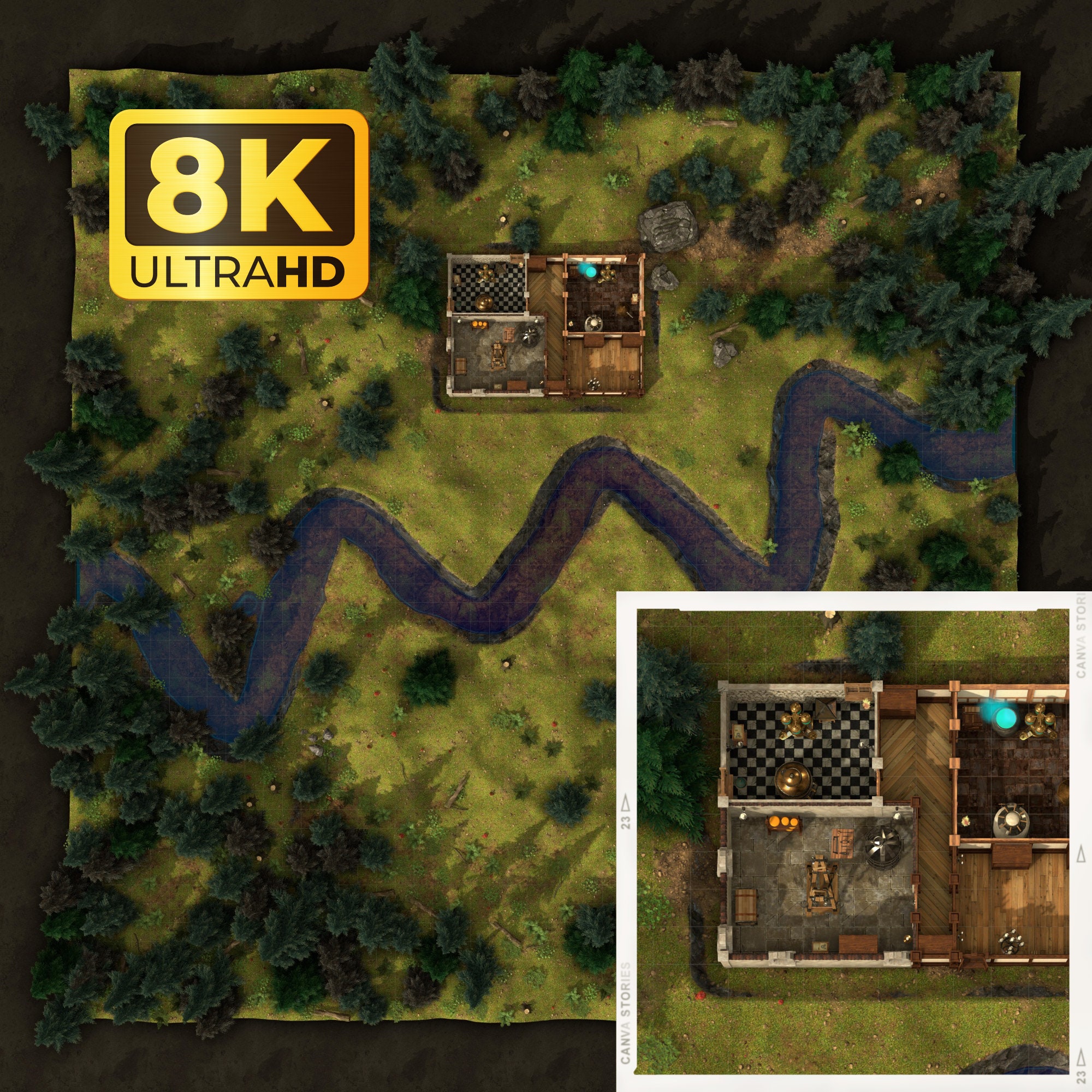 8K Alchemist Lab Battle Map Dnd Battle Map D&D Battlemap - Etsy Canada