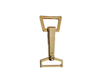 Chic Metal Swivel Carabiner 25mm / Gold / Metal Strap Hooks, Carabiner, Carabiner for Keychain