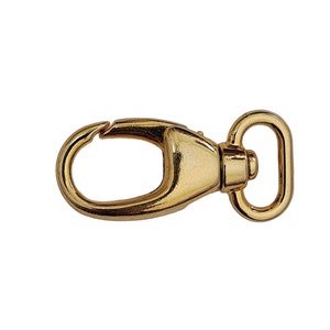 Carabiner, hitch, clasp, hook, metal shackle, gold, aged, retro vintage, basic, minimalist.
