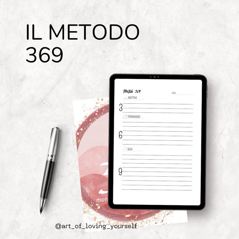 Metodo 369 Diario manifestativo 90 pagine Legge di attrazione immagine 1