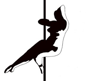 Pole dancer art print
