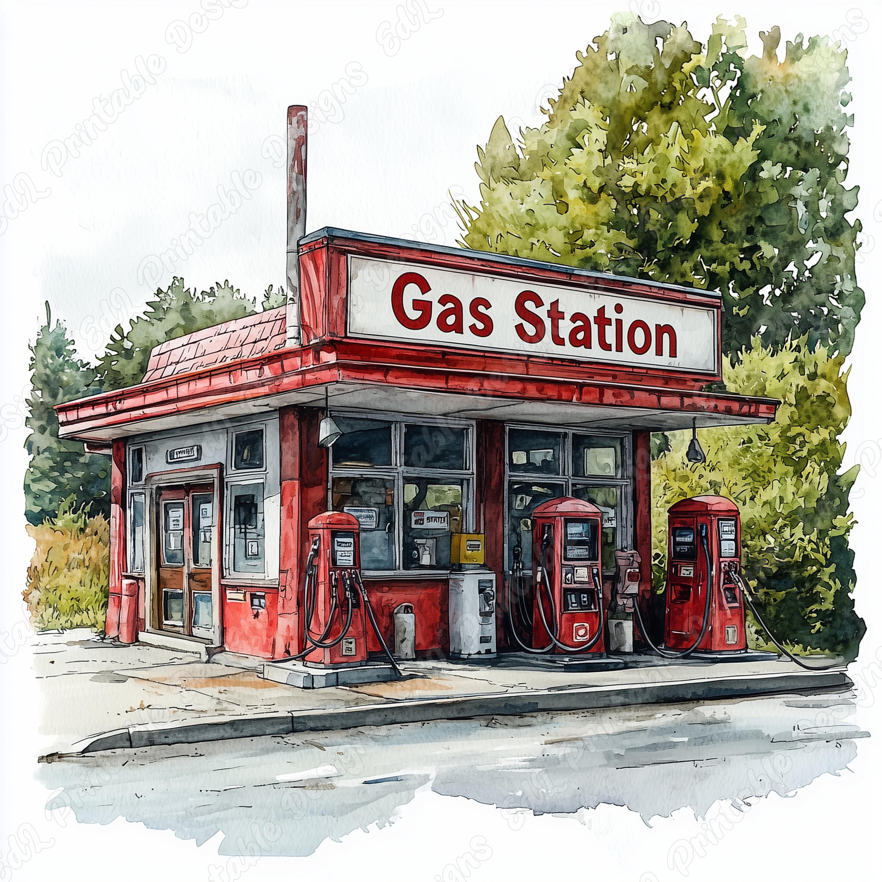 Station service garage d'occasion - Collection