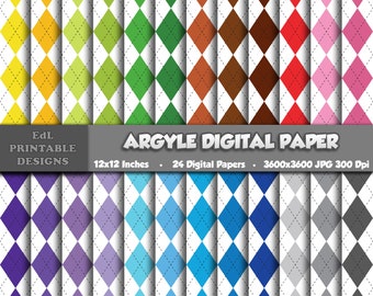 Papier numérique à motifs de losanges arc-en-ciel, arrière-plans d'albums arlequin (téléchargement numérique)