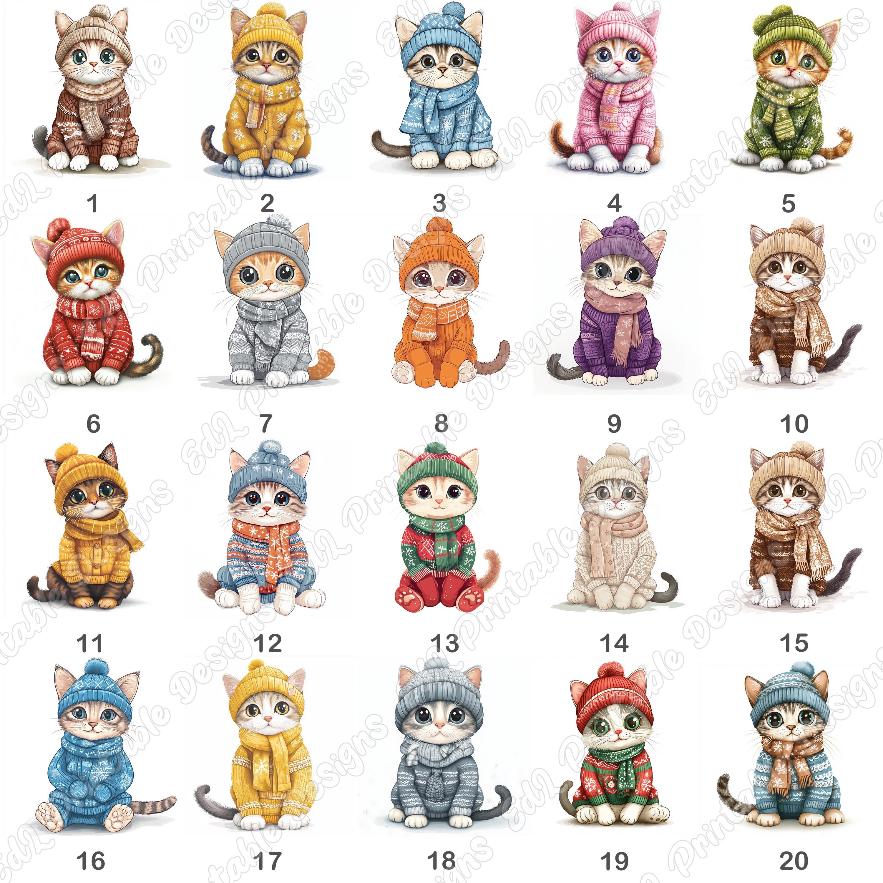 Kit Punto Croce LETISTITCH L8813 Gattini Invernali - 21x13 Cm, Tela Aida 16 Ct Zweigart, Cotone Ancora 100%, Schema B/N E Colori, Con Punto Indietro E Nodi Francesi