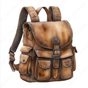 20 clipart aquarelle sac à dos, image imprimable cartable, sac à dos étudiant téléchargement numérique, retour à l'école scrapbooking papier artisanat JPG
