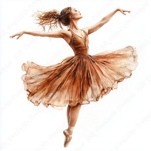 19 bellissime clipart di ballerine, immagini stampabili di ballerine realistiche, download digitale, raccolta di immagini JPG di carta per scrapbooking con ballerine.